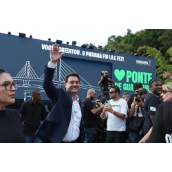 Ratinho Junior inaugura a Ponte de Guaratuba, sonho antigo dos paranaenses